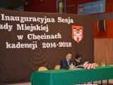 Inauguracyjna Sesja Rady Miejskiej w Chęcinach kadencji 2014-2018