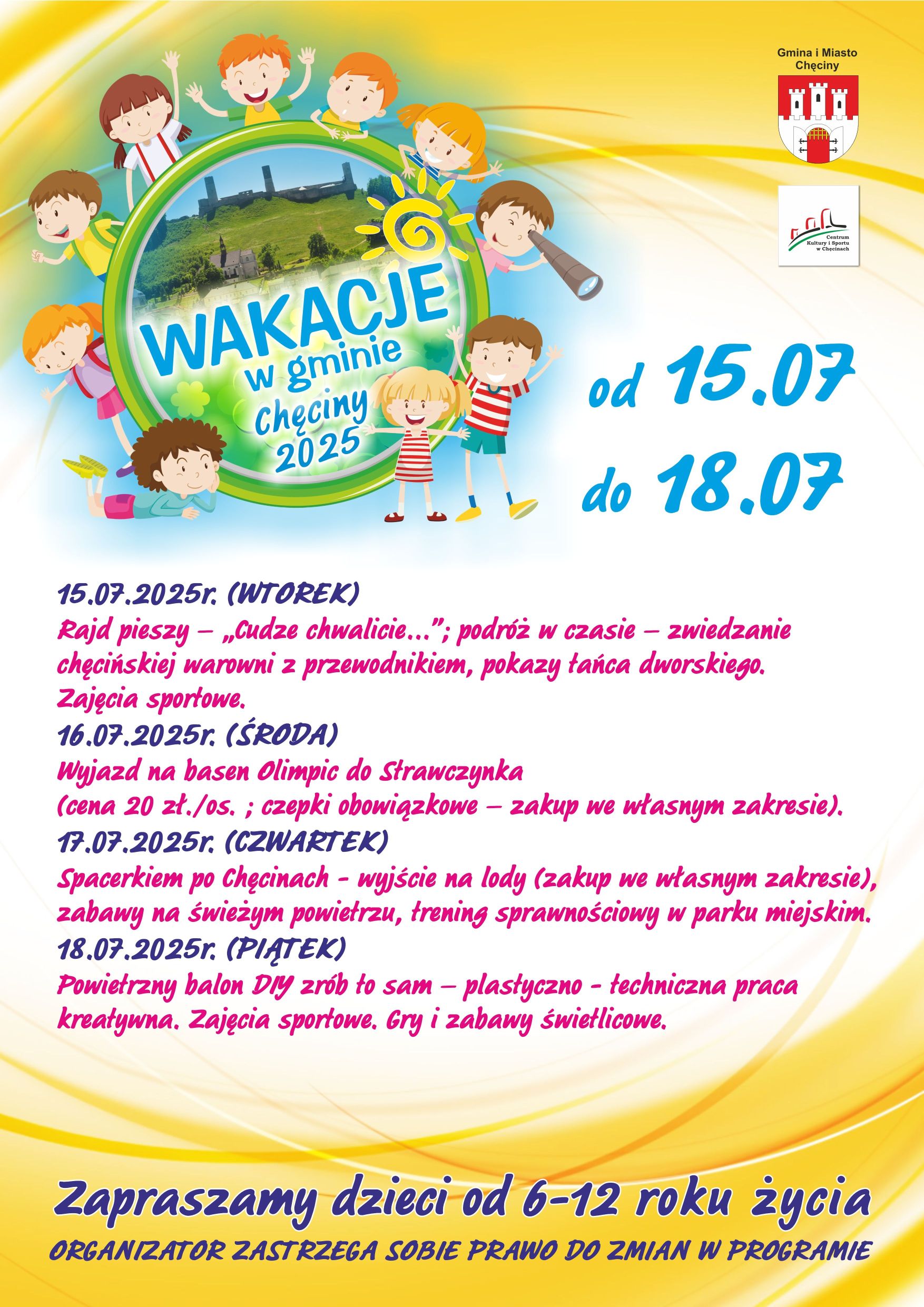 wakacje program 15 07 2025