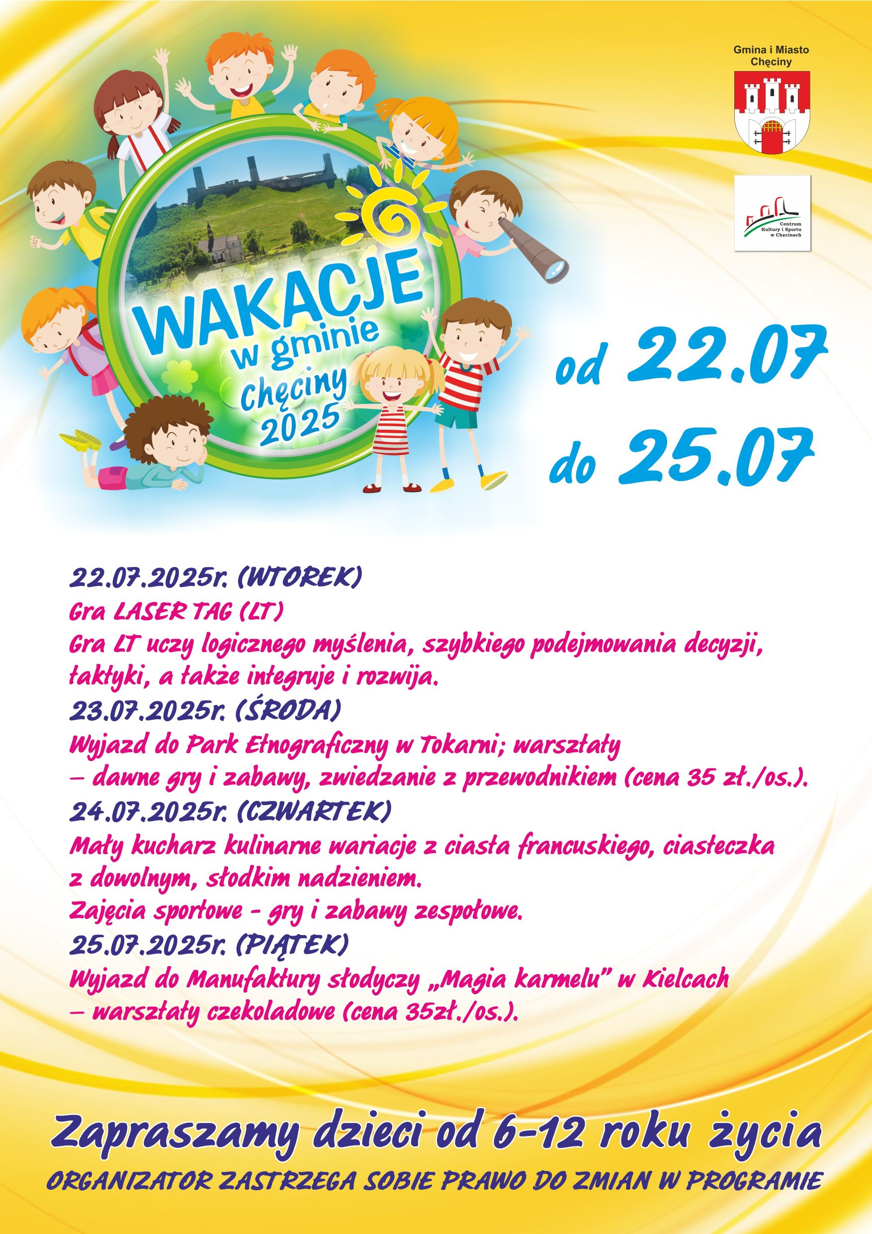 wakacje program 22 07 2025