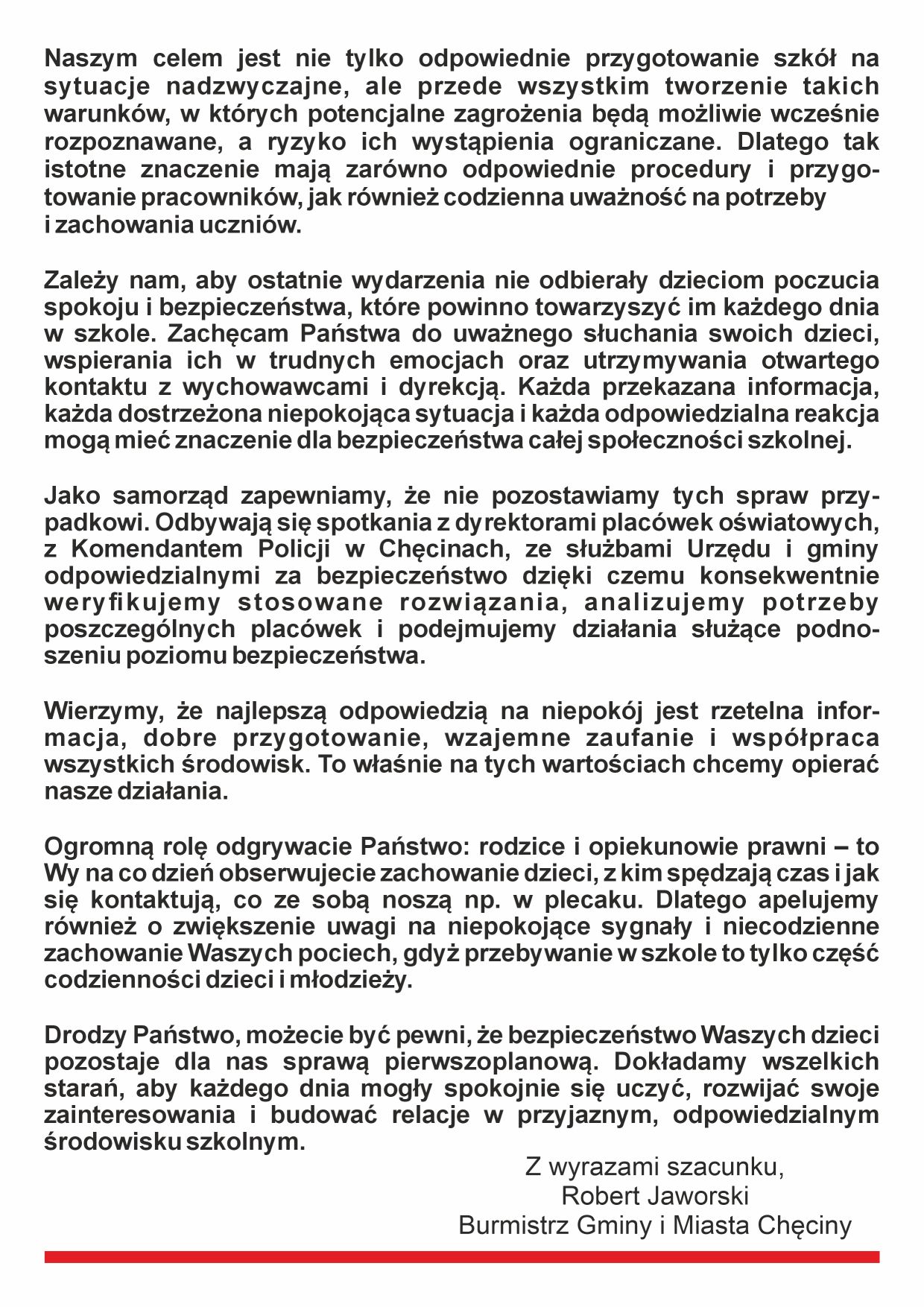 komunikat szkoły 3