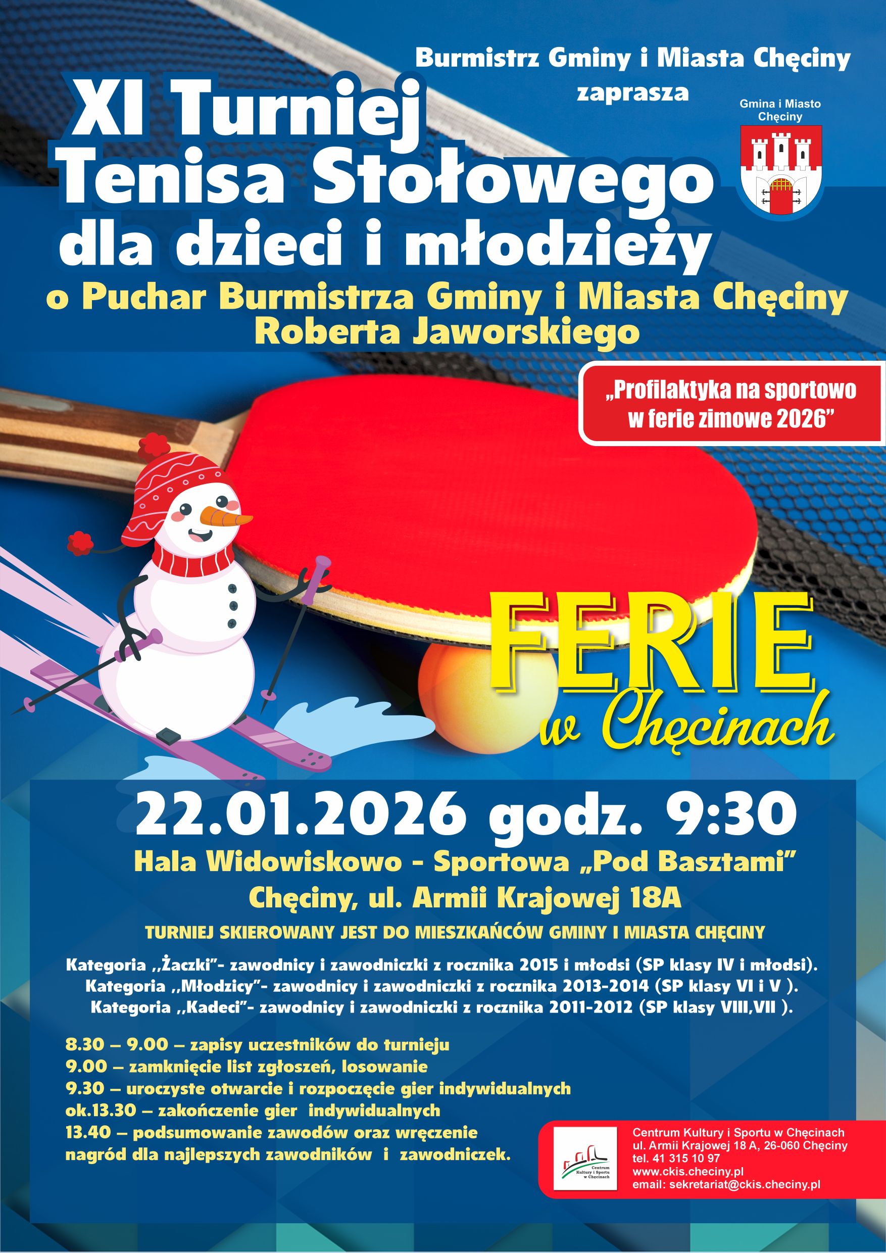 turniej tenisa stolowego 2026m