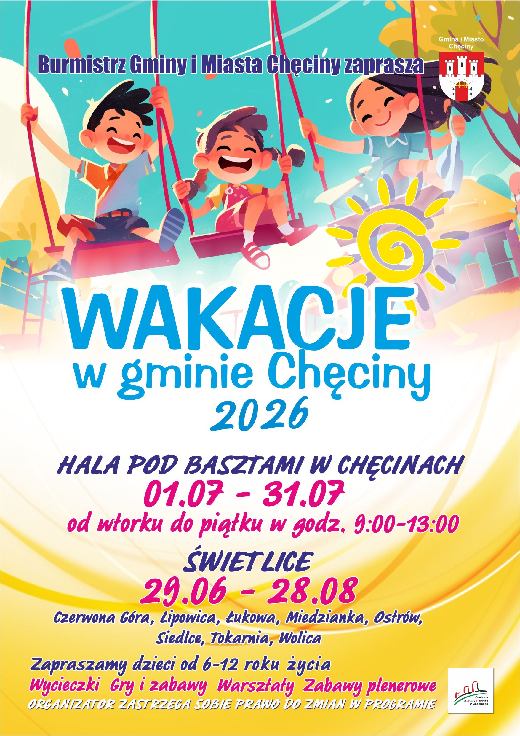 wakacje w gminie 2026m