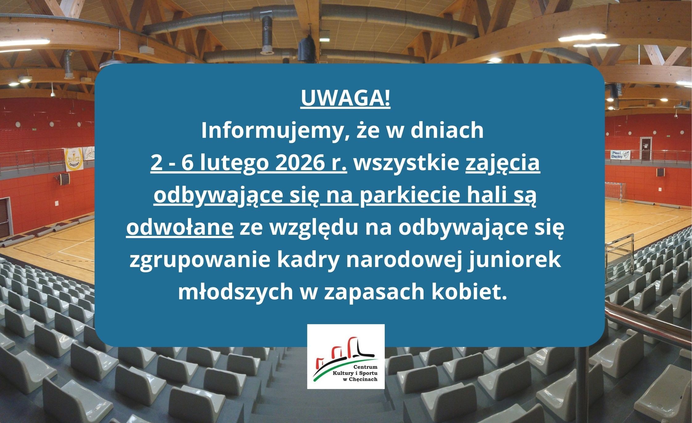 Informujemy, że w weekend 2-3 grudnia 2023 r. hala “Pod Basztami” będzie nieczynna. - 6