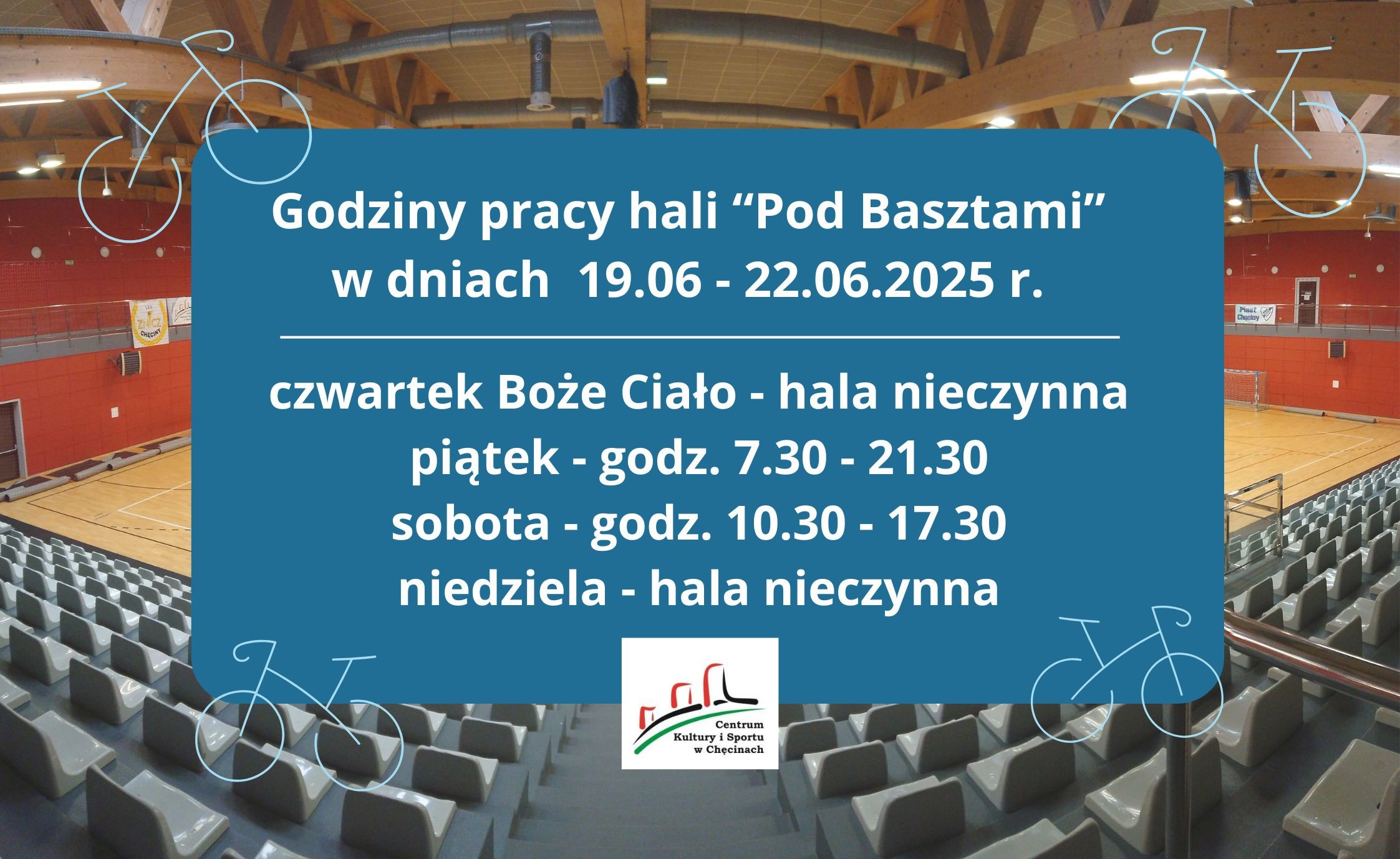 Informujemy, że w weekend 2-3 grudnia 2023 r. hala “Pod Basztami” będzie nieczynna. - 2