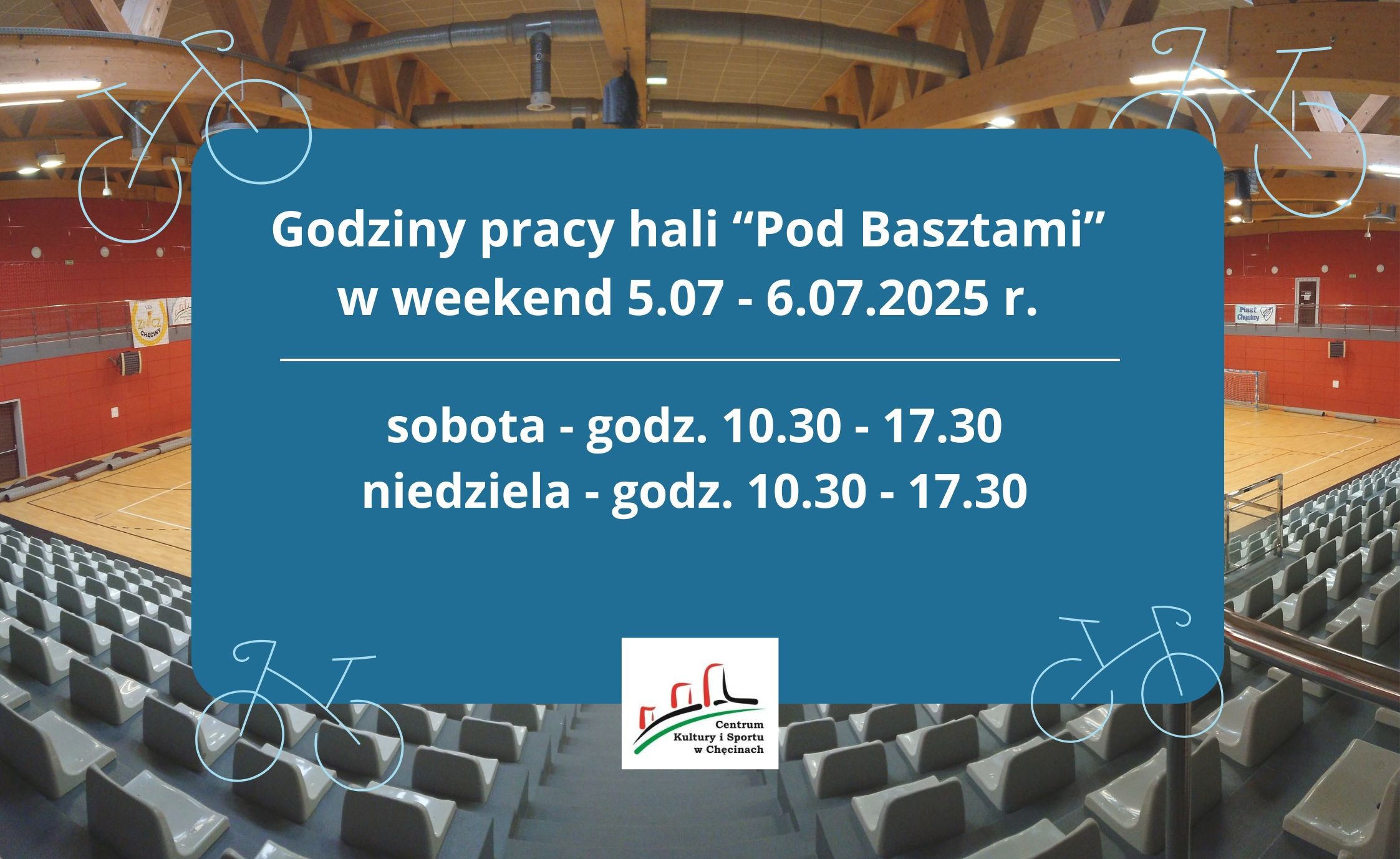 Informujemy, że w weekend 2-3 grudnia 2023 r. hala “Pod Basztami” będzie nieczynna. - 2