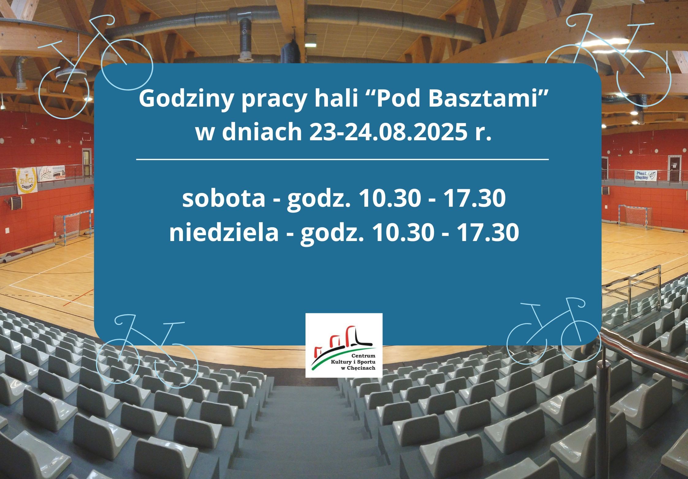 Informujemy, że w weekend 2-3 grudnia 2023 r. hala “Pod Basztami” będzie nieczynna. - 2