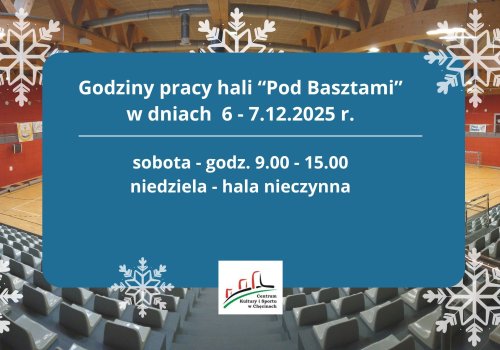 Godziny pracy hali 